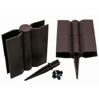 Угол поворотный от 60° до 300° пластик для доски 150х25 из ДПК Коричневый Угол поворотный от 60° до 300° пластик для доски 150х25 из ДПК Коричневый