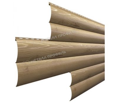 Металлический сайдинг Woodstock-В-28х330 (ECOSTEEL_T-01-Сосна-0.5) от производителя  Металл Профиль по цене 1 550 р