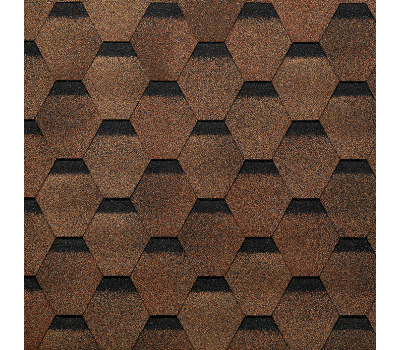 Гибкая черепица Шестигранник Коричневый от производителя Docke по цене 359 р Гибкая черепица Шестигранник Коричневый от производителя Docke по цене 359 р