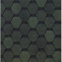 Гибкая черепица Шестигранник Зелёный Гибкая черепица Шестигранник Зелёный