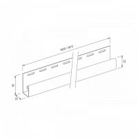 J-Trim для винилового сайдинга VOX Standart